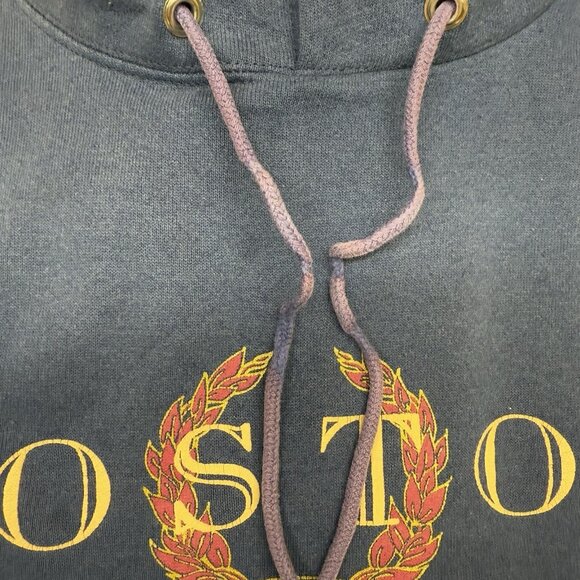 ✅VTG Boston Massachusetts L Navy Pullover Sweatshirt Made n USA Laurel wreath - Picture 10 of 12